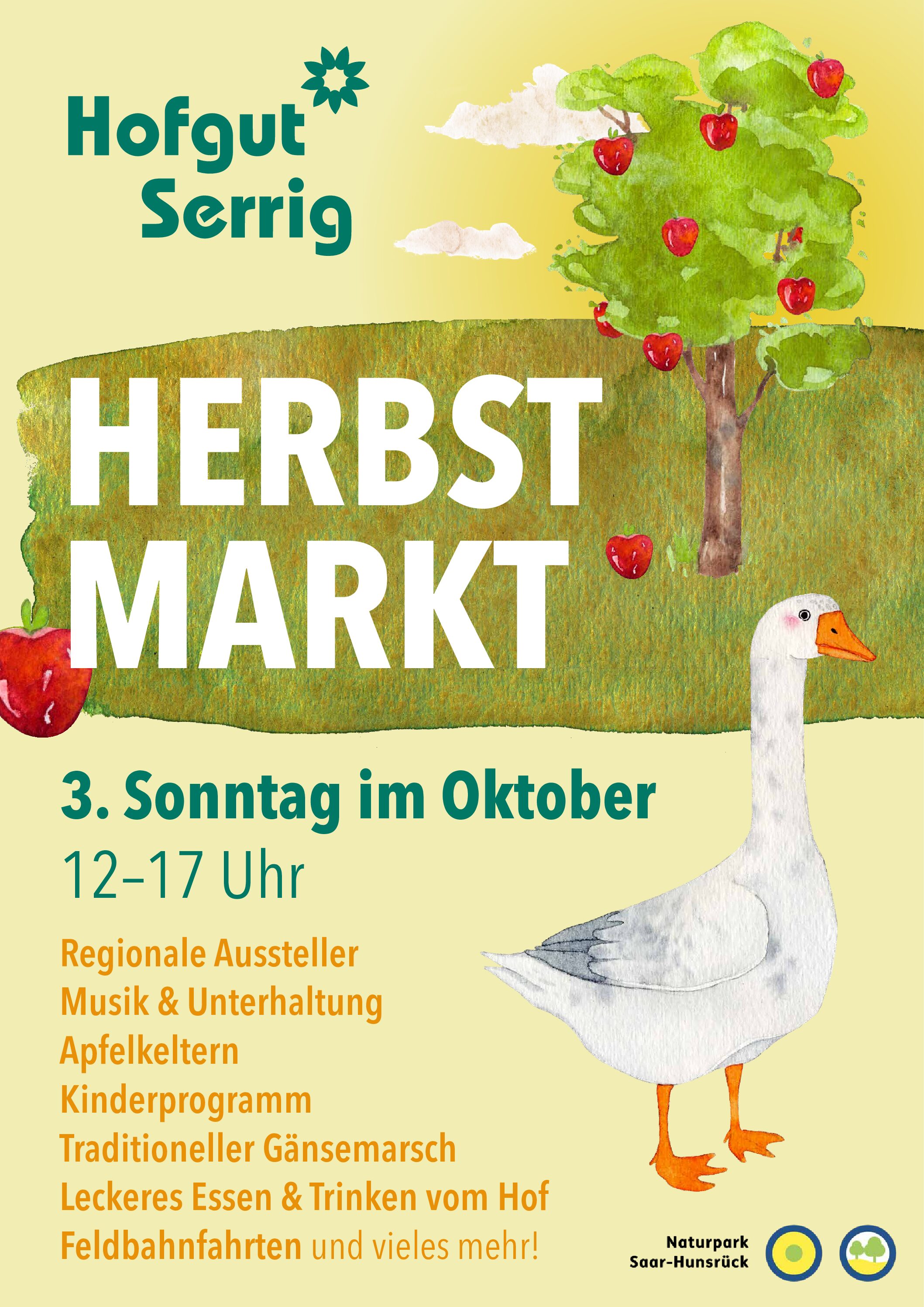 Am 20. Oktober Herbstmarkt Hofgut Serrig